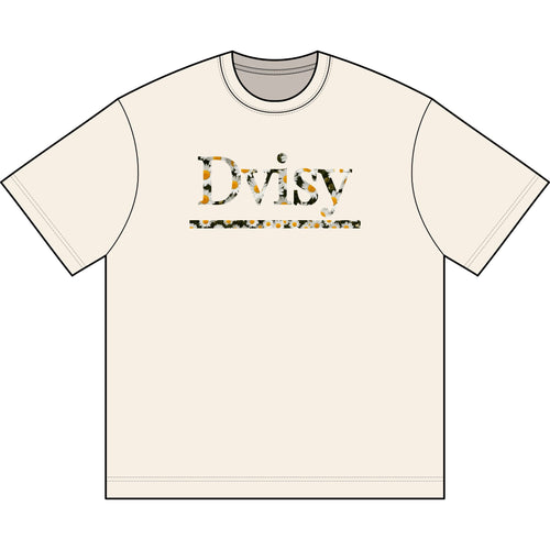 "Dvisy Bloom" Box Tee, Vintage White (and White)