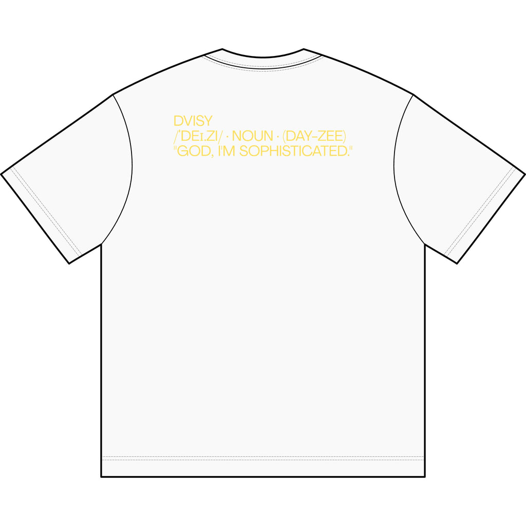 "Dvisy Bloom" Box Tee, Vintage White (and White)