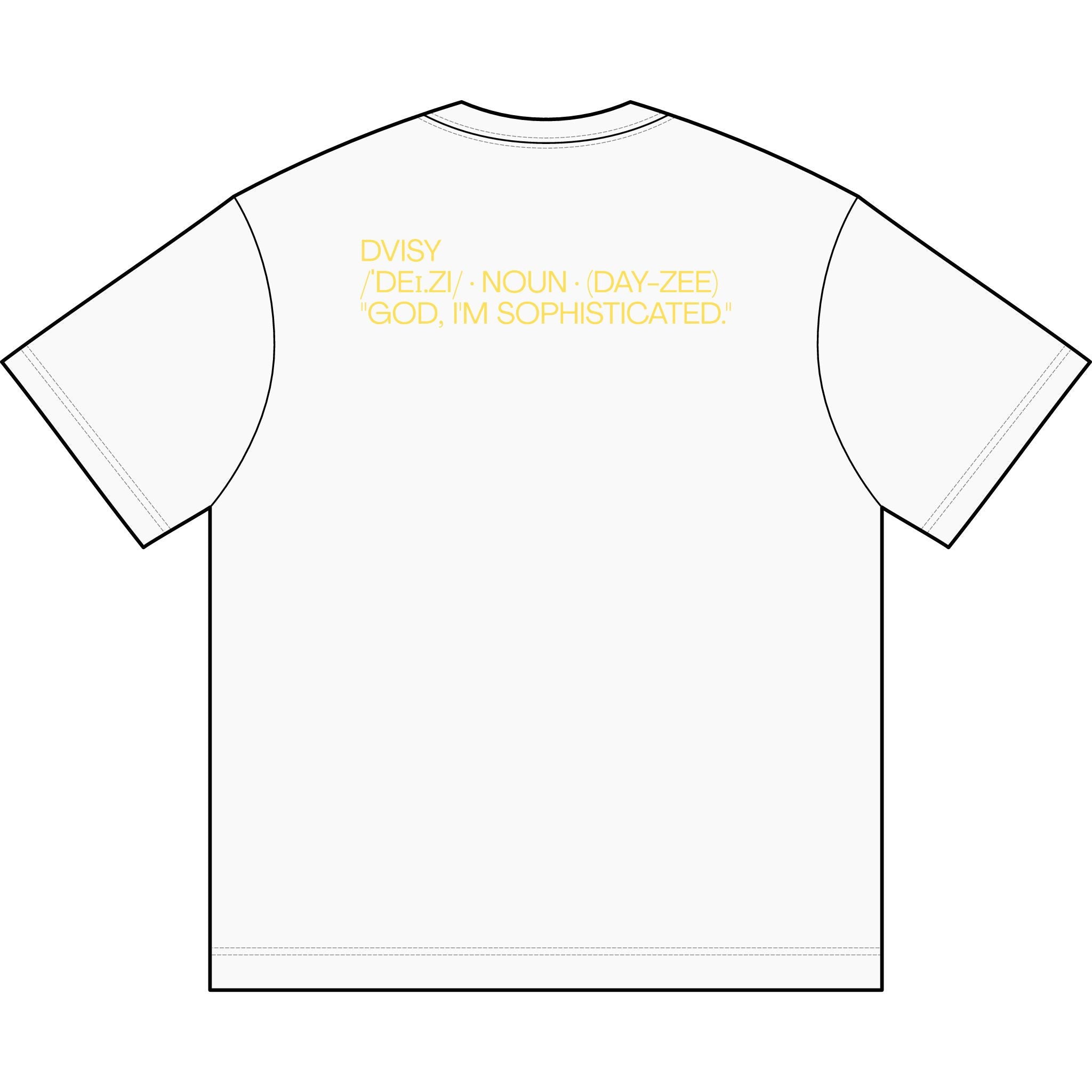 "Dvisy Bloom" Box Tee, Vintage White (and White)