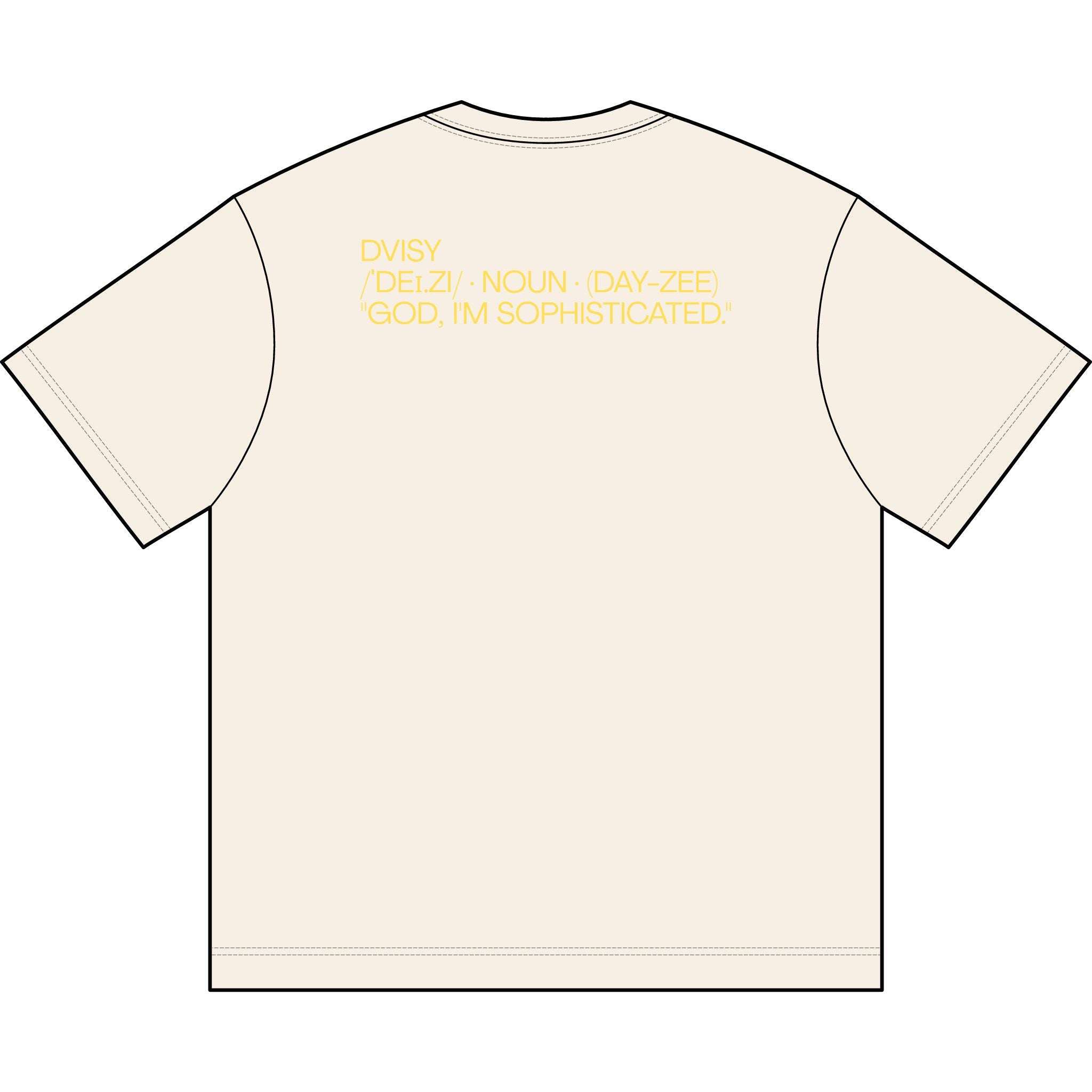 "Dvisy Bloom" Box Tee, Vintage White (and White)