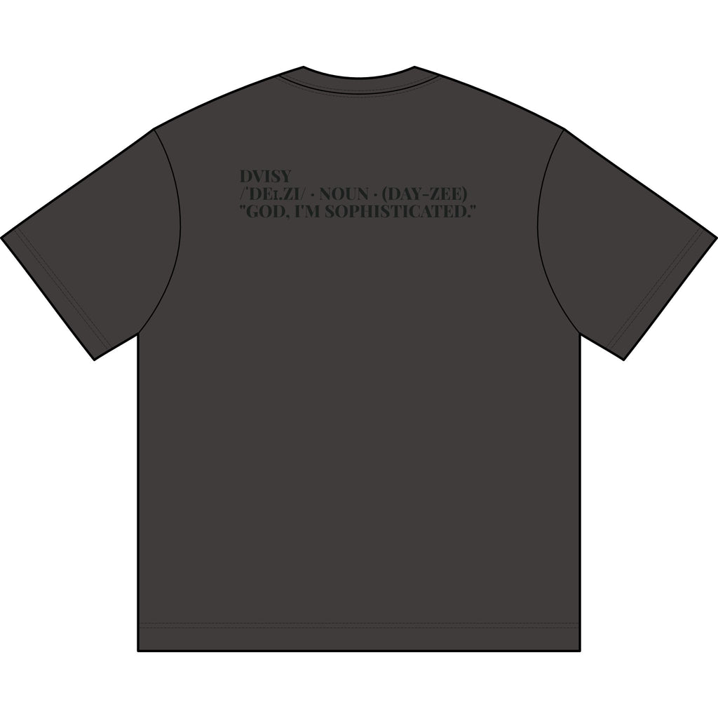 "Dvisy Bloom" Box Tee, Vintage Black (and Black)