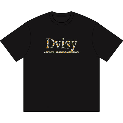 "Dvisy Bloom" Box Tee, Vintage Black (and Black)